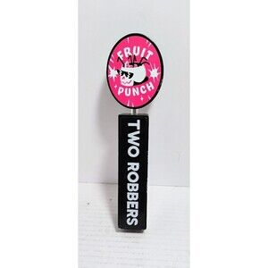TWO ROBBERS SPIRITS CO FRUIT PUNCH HARD SELTZER BEER TAP HANDLE